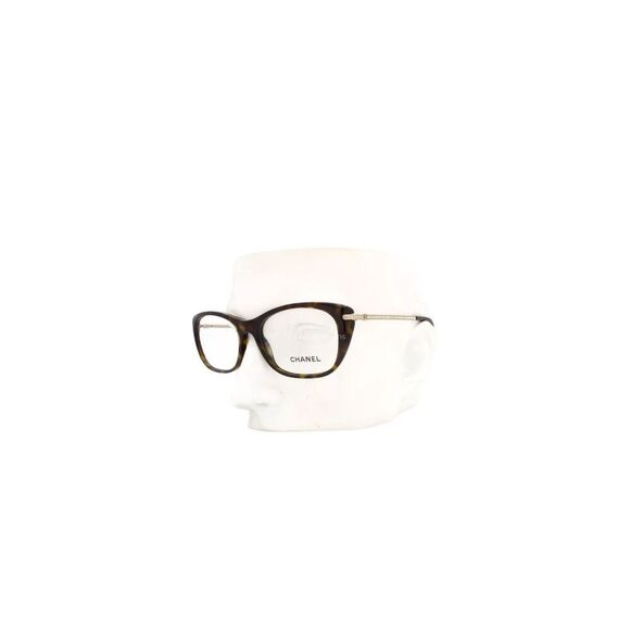 Chanel 3295B 714 CC Logo Eyeglasses Glasses Brown Havana w/ Swarovski Crystal 51 - Picture 1 of 14
